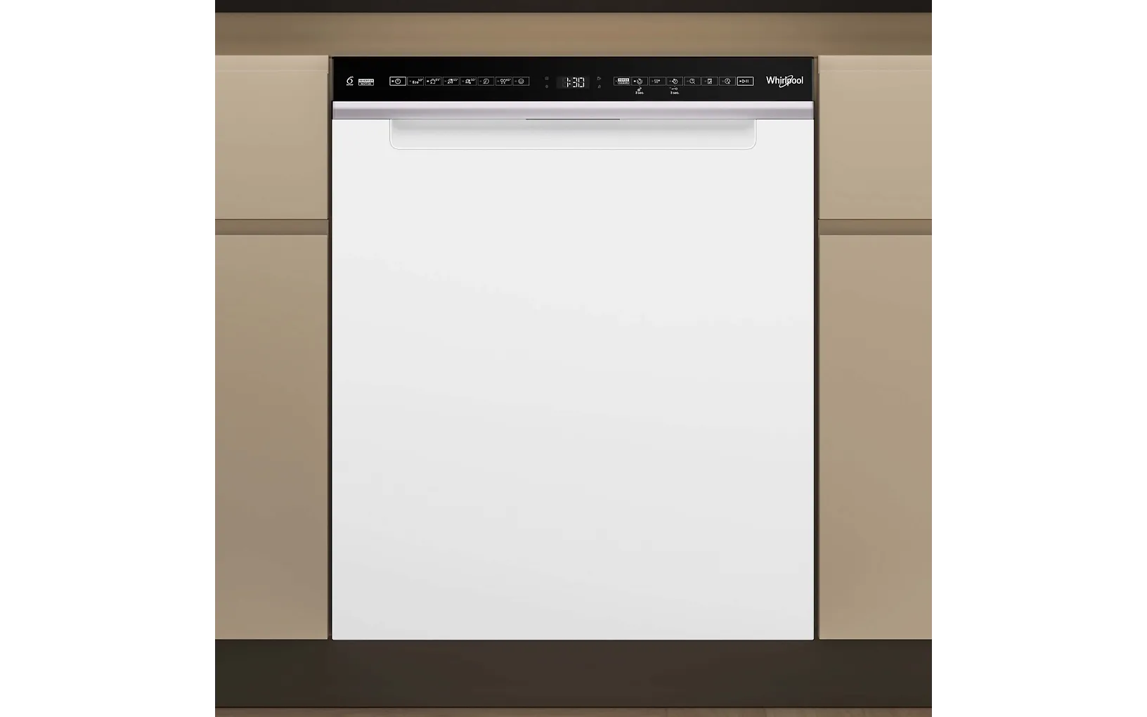 Whirlpool W7U HS41 diskmaskin, vit