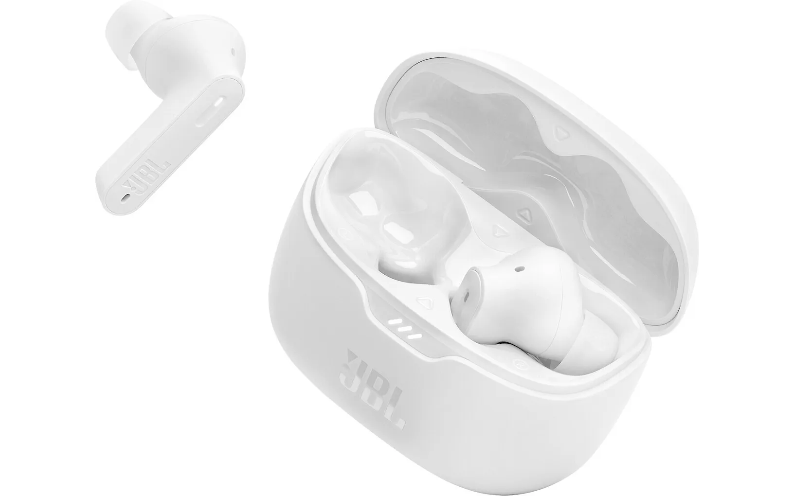 JBL Tune Beam vastamelunappikuulokkeet, valkoinen