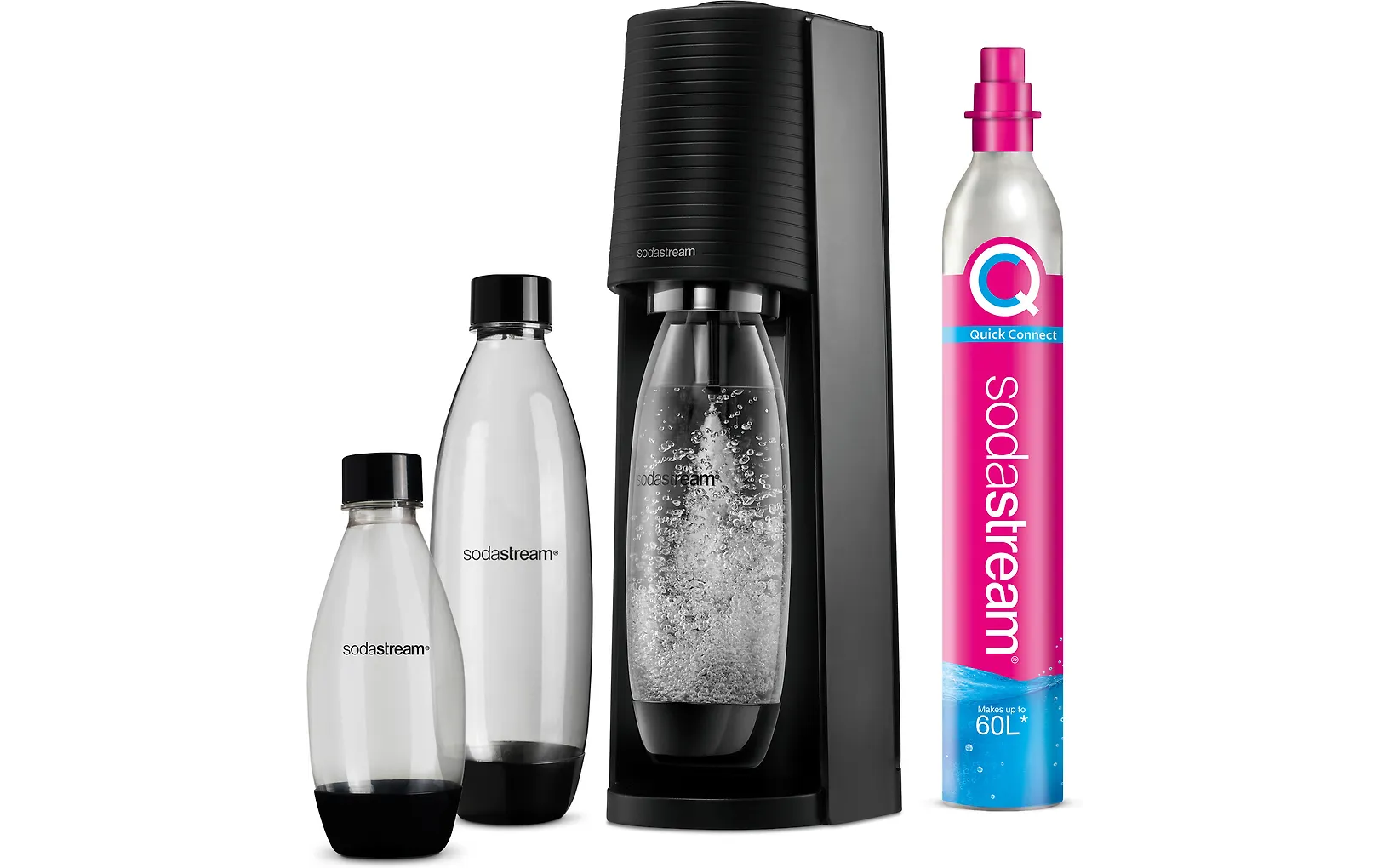 Sodastream Terra Megapack -hiilihapotuslaite, musta
