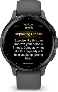 Garmin Venu 3S -älykello, musta / tummanharmaa