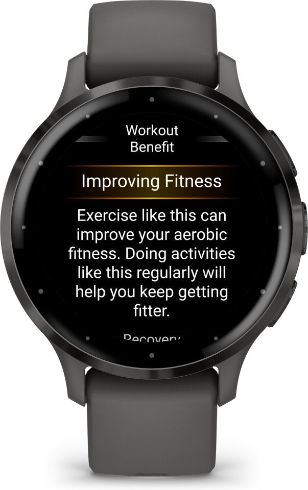 Garmin Venu 3S -älykello, musta / tummanharmaa