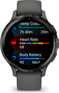Garmin Venu 3S -älykello, musta / tummanharmaa