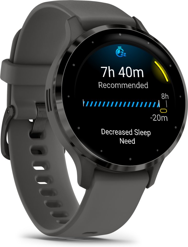 Garmin Venu 3S -älykello, musta / tummanharmaa