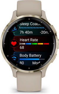Garmin Venu 3S -älykello, harmaa/kulta