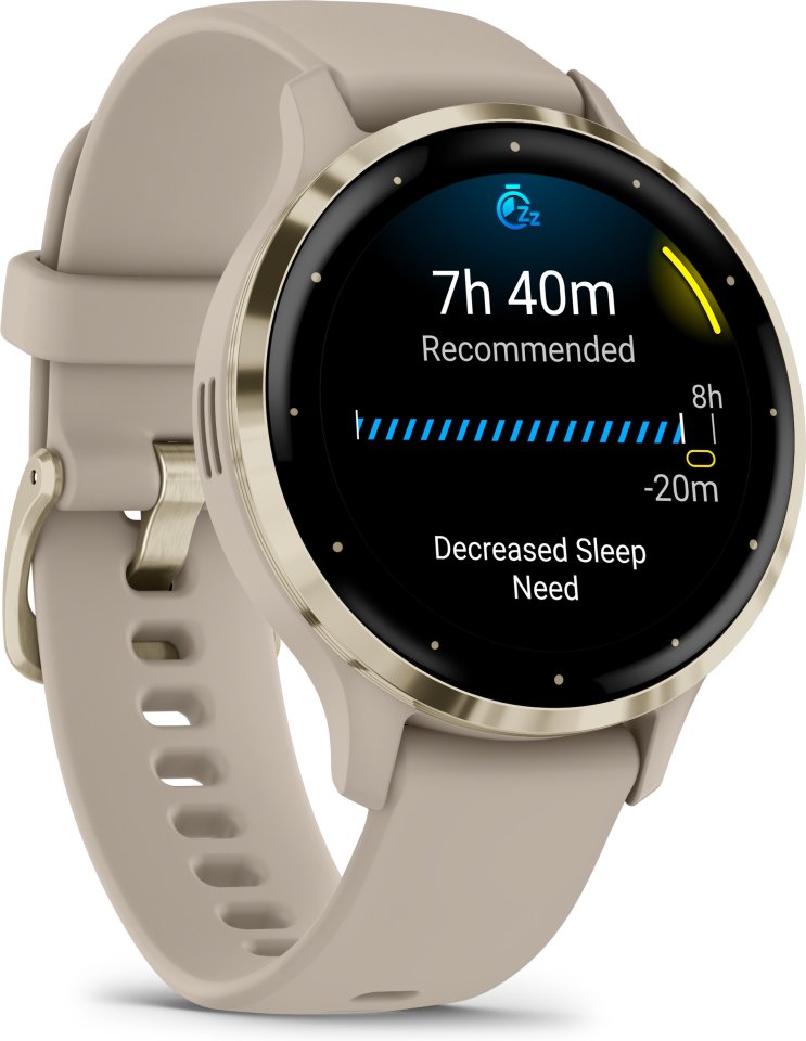 Garmin Venu 3S -älykello, harmaa/kulta