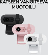 Logitech Brio 100 -web-kamera, musta – kuva 11