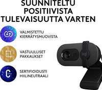 Logitech Brio 100 -web-kamera, musta – kuva 15