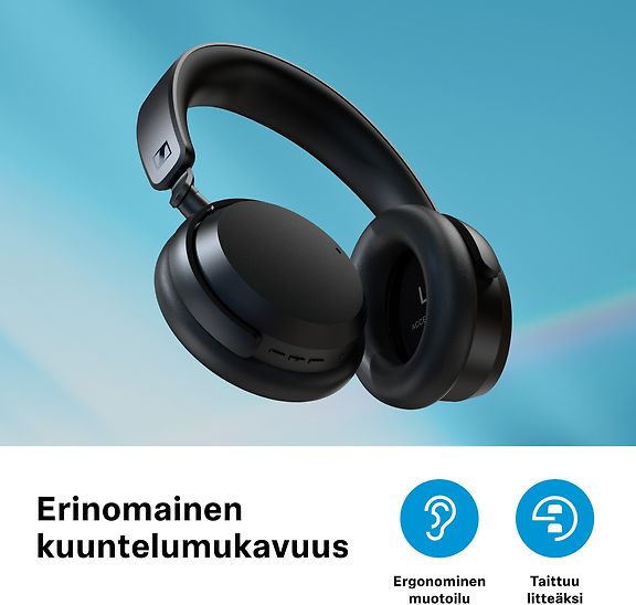 Sennheiser Accentum Wireless vastamelukuulokkeet, musta – kuva 9