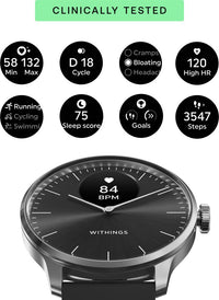 Withings Scanwatch Light -älykello, 37 mm, musta