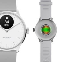 Withings Scanwatch Light -älykello, 37 mm, valkoinen / harmaa