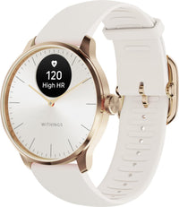 Withings Scanwatch Light -älykello, 37 mm, valkoinen / ruusukulta