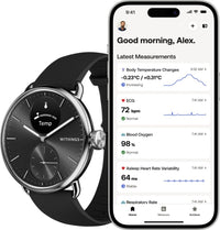 Withings Scanwatch 2 älykello, 38 mm, musta