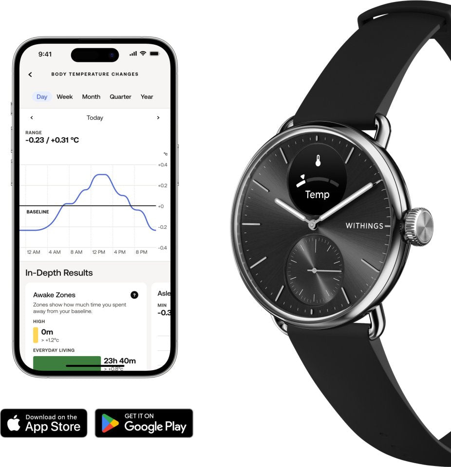 Withings Scanwatch 2 älykello, 38 mm, musta