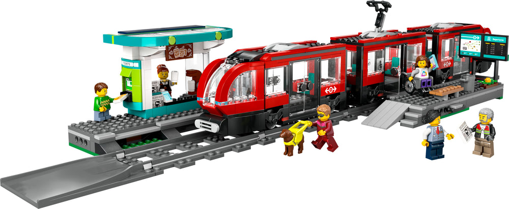 LEGO City Trains 60423  - Keskikaupungin pikaratikkapysäkki – kuva 2