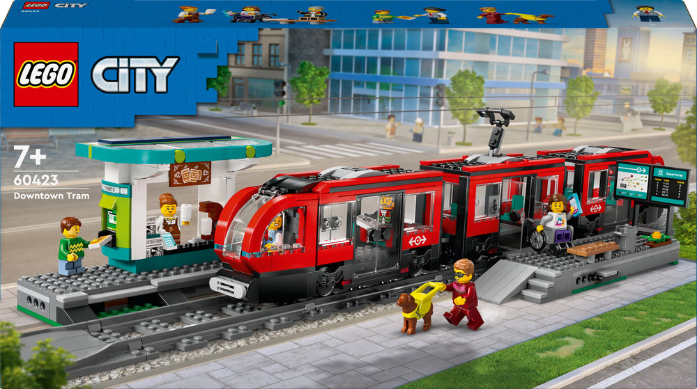 LEGO City Trains 60423  - Keskikaupungin pikaratikkapysäkki