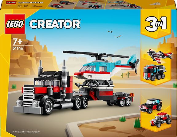LEGO Creator 31146  - Lava-auto ja helikopteri – kuva 1