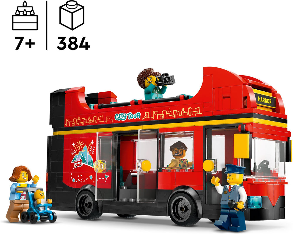 LEGO City Great Vehicles 60407 - Punainen kaksikerroksinen turistibussi – kuva 2