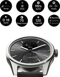 Withings Scanwatch 2 älykello, 42 mm, musta
