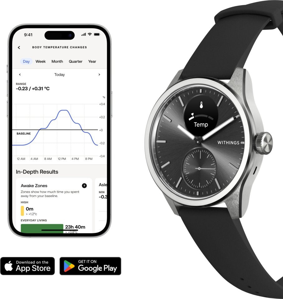 Withings Scanwatch 2 älykello, 42 mm, musta