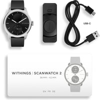 Withings Scanwatch 2 älykello, 42 mm, musta