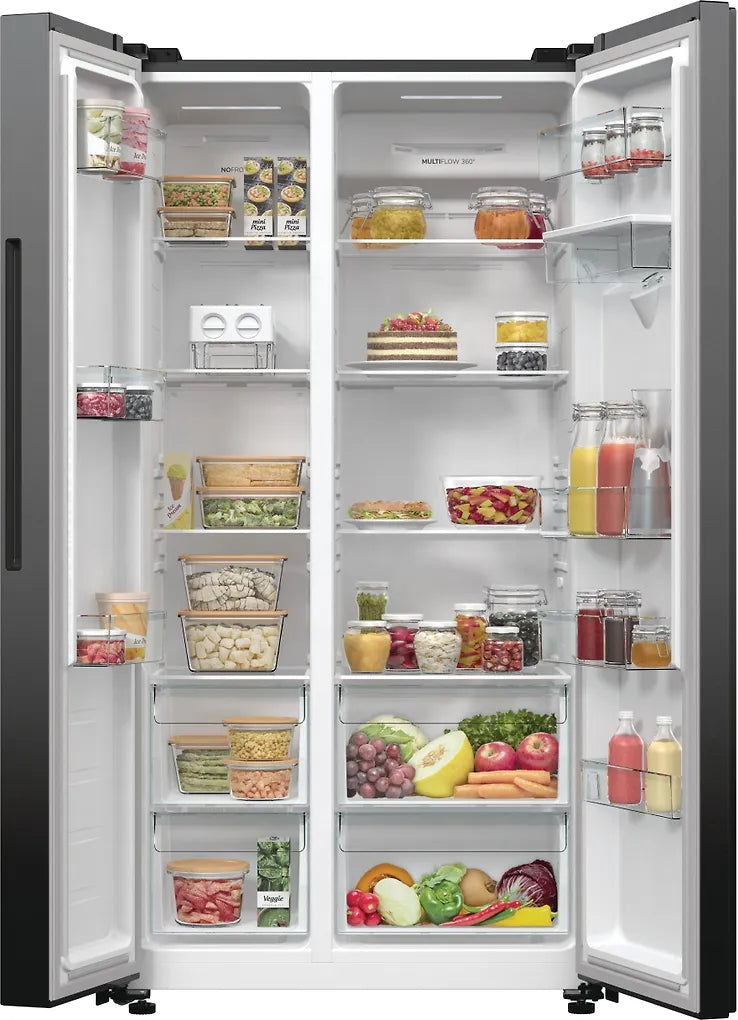 Gorenje NRR9185EABXLWD Side By Side, svart