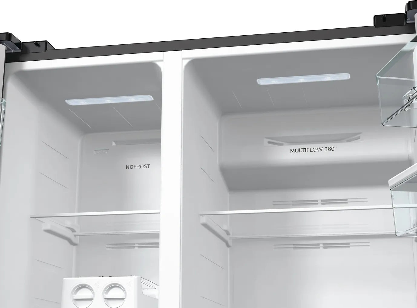 Gorenje NRR9185EABXLWD Side By Side, svart