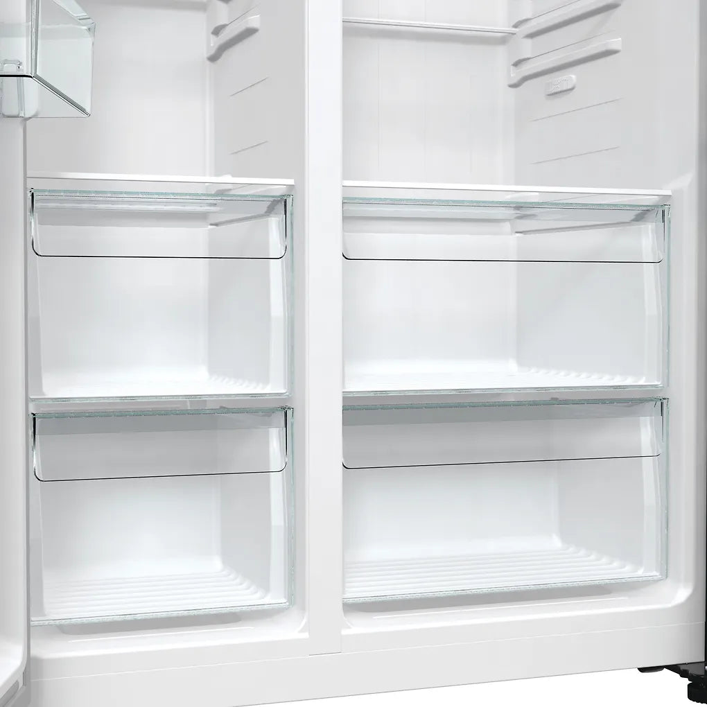 Gorenje NRR9185EABXLWD Side By Side, svart