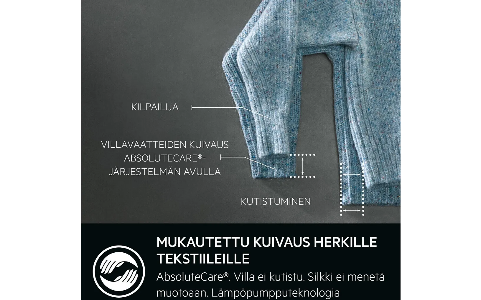 AEG TR833A84E 8000-sarjan kuivausrumpu