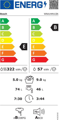 Bosch WNA144VLSN Serie 4 kuivaava pesukone
