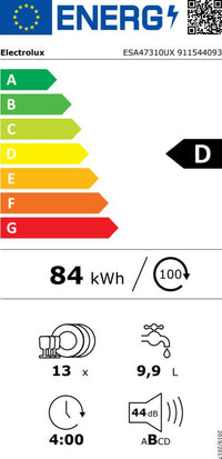 Electrolux 300 AirDry astianpesukone, teräs (ESA47310UX)