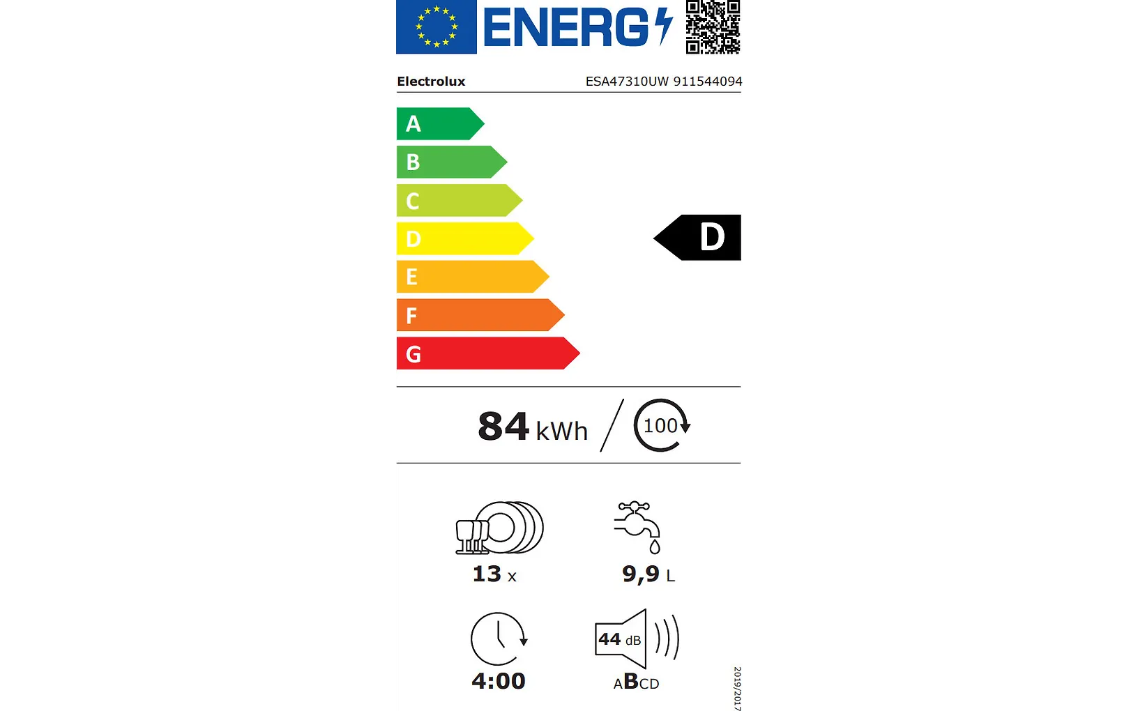Electrolux 300 AirDry astianpesukone, valkoinen (ESA47310UW)