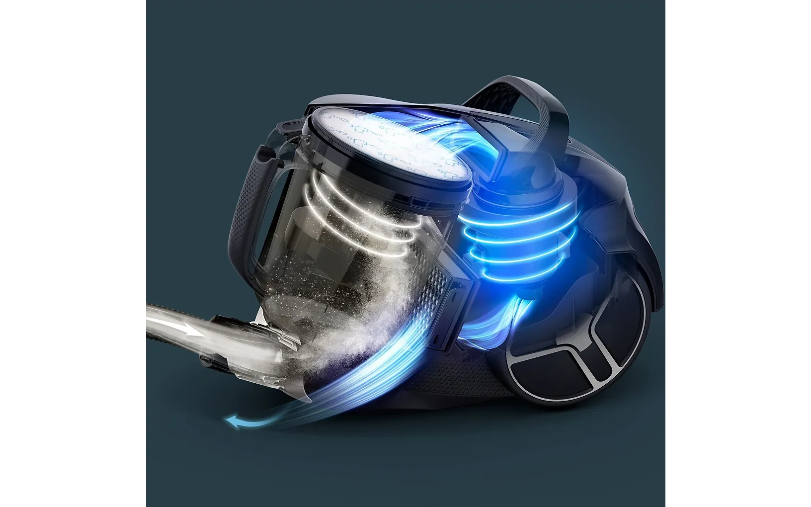 OBH Nordica Compact Power XXL Bagless -pölypussiton pölynimuri, musta Arvosana 4.1/5 perustuen 40 arvosteluun