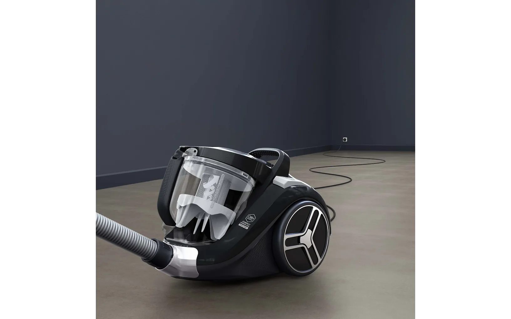 OBH Nordica Compact Power XXL Bagless -pölypussiton pölynimuri, musta Arvosana 4.1/5 perustuen 40 arvosteluun