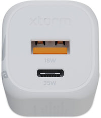 Xtorm XEC035 GaN² Ultra 35 W -verkkovirtalaturi, USB-C / A – kuva 4