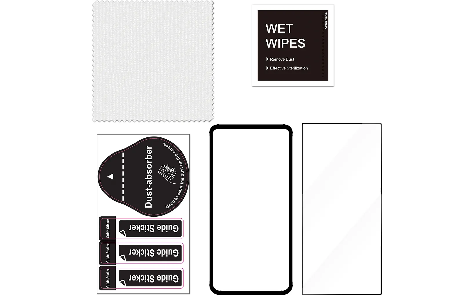 FoneKit Full Cover pansarglas, Samsung Galaxy S24 Ultra, Svart