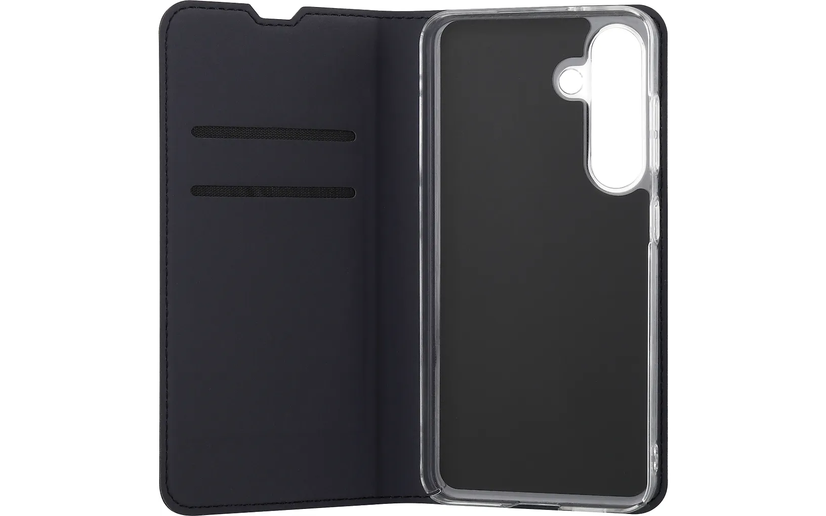 FoneKit BookCase skyddsfodral, Samsung Galaxy S24, svart