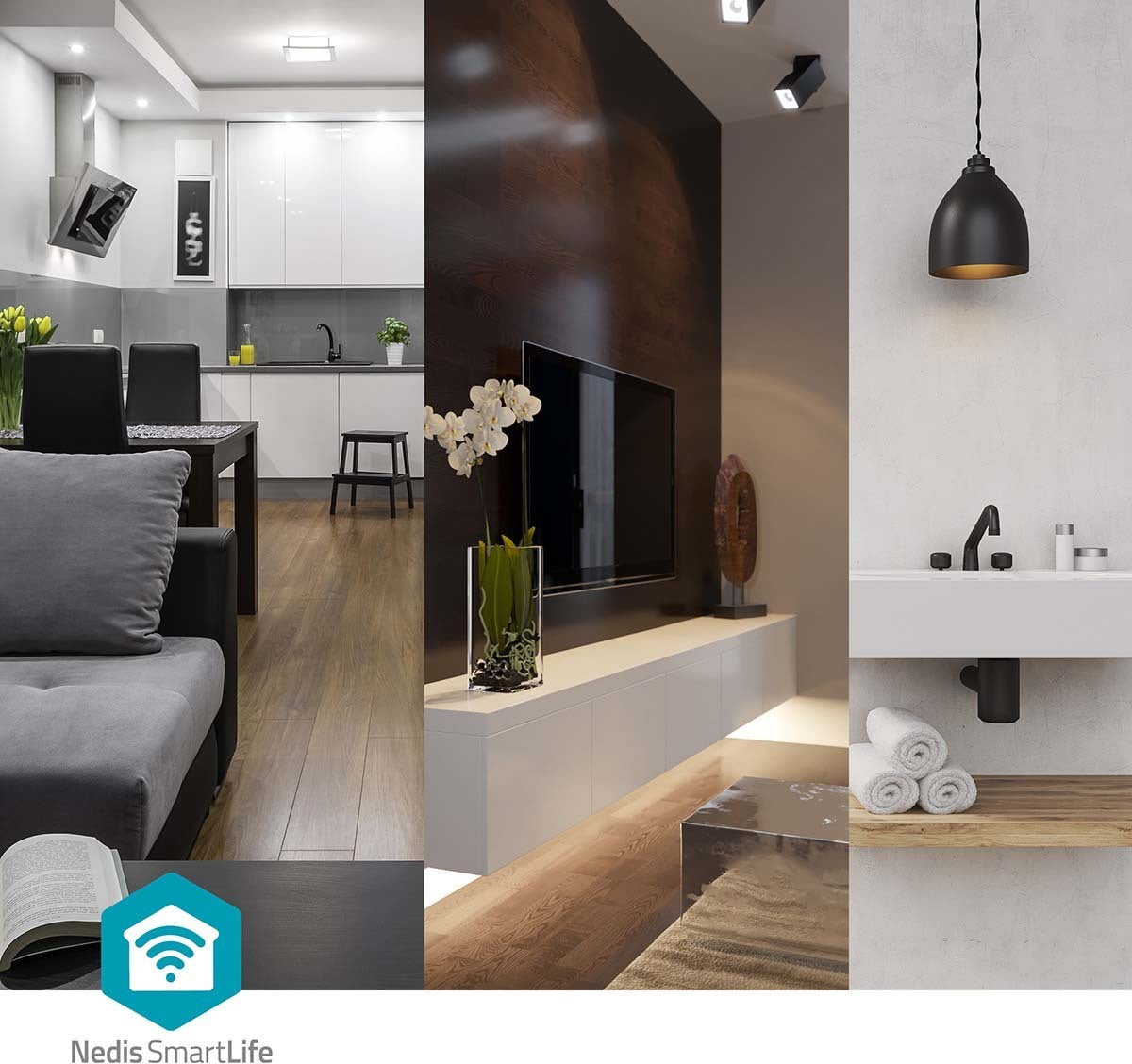 Nedis SmartLife WIFIP312FWT älyjatkojohto, 16 A / 3680 W – kuva 4