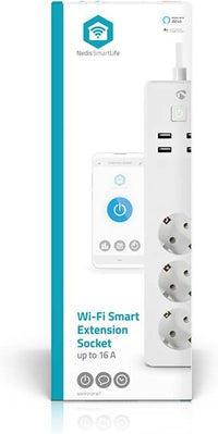 Nedis SmartLife WIFIP312FWT älyjatkojohto, 16 A / 3680 W – kuva 3