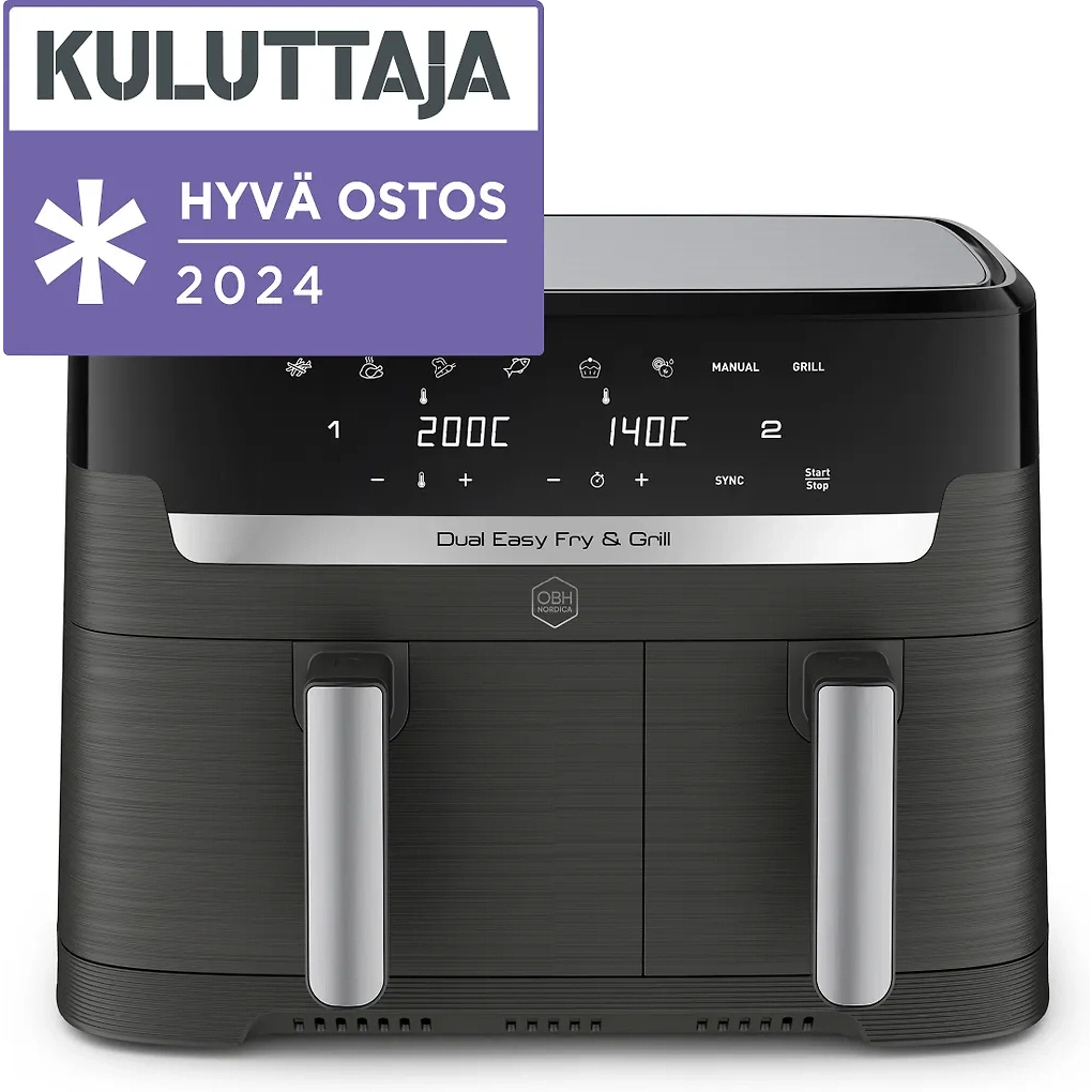 OBH Nordica Dual Easy Fry & Grill airfryer