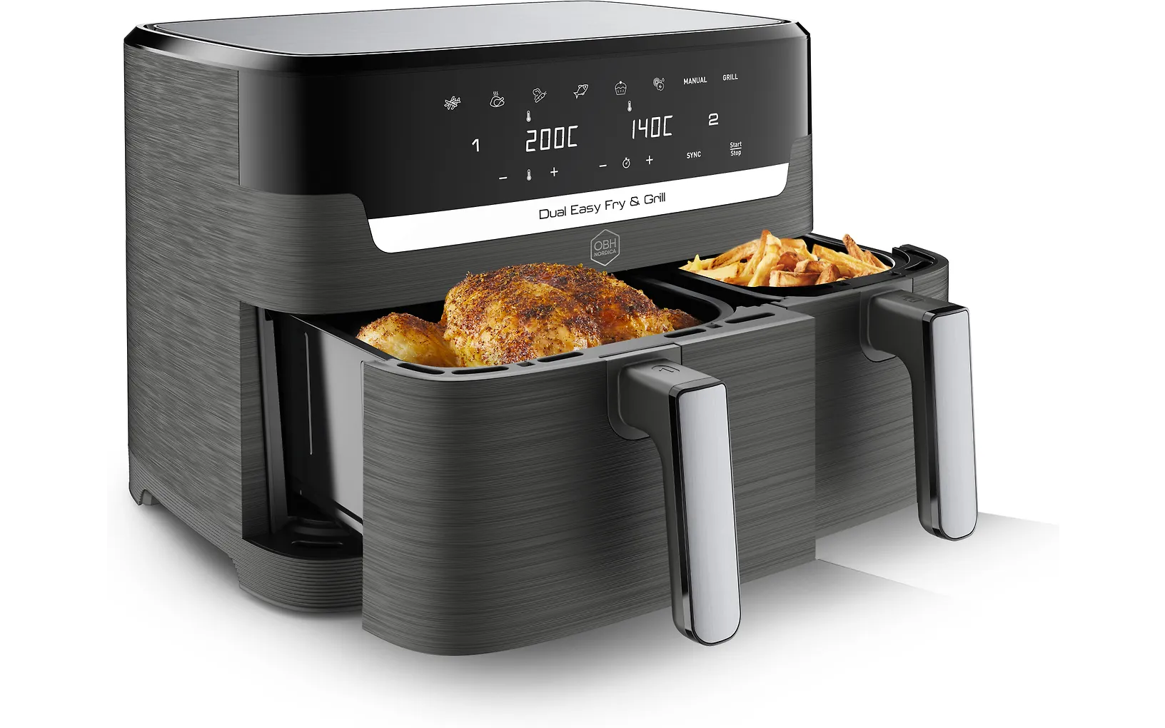 OBH Nordica Dual Easy Fry & Grill airfryer