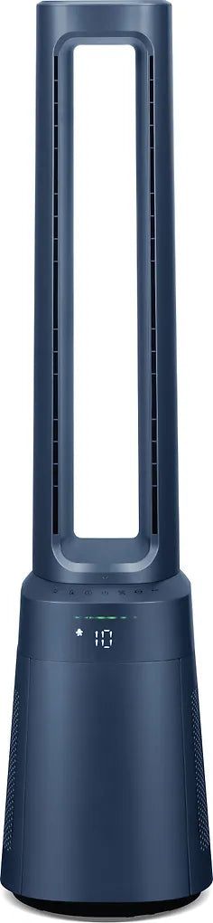 Ströme Gliding Grille Bladeless 2-in-1 tornituuletin ja ilmanpuhdistin, tummansininen