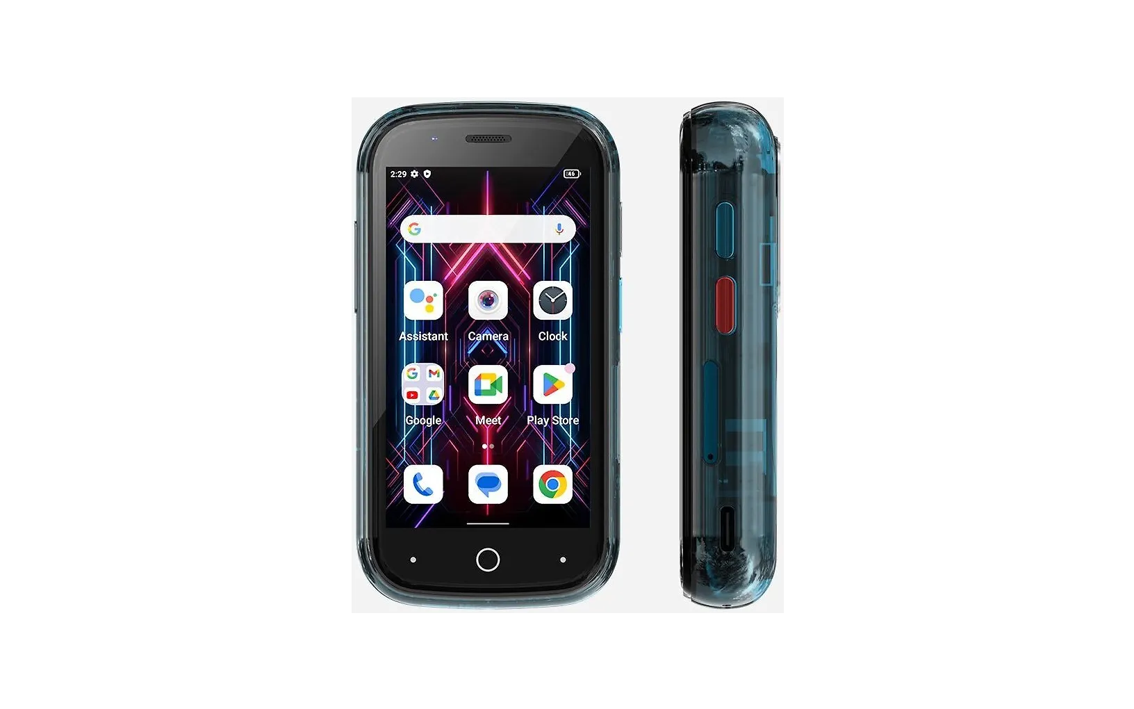 Unihertz Jelly Star -puhelin, 256/8 Gt, sininen