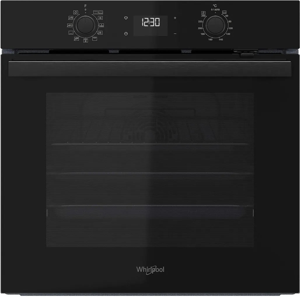 Whirlpool OMR58HU1B fristående ugn, svart