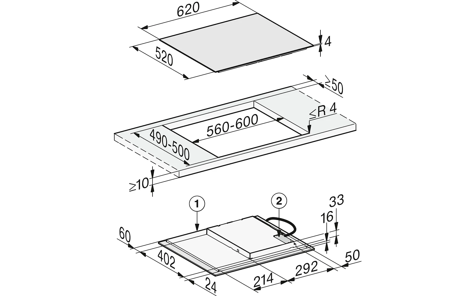 Miele KM 7361 FL induktiotaso - E-store.fi