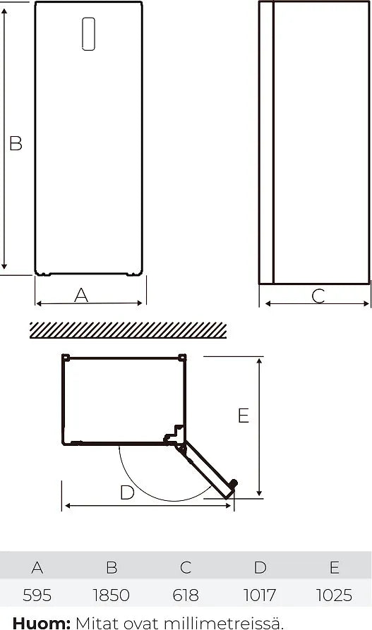 Ströme HS-481LWEN/WH kylskåp, vit