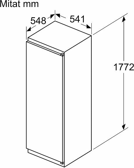 Bosch KIR81NSE0 Serie 2, Integroitava jääkaappi, liukusaranat – kuva 4