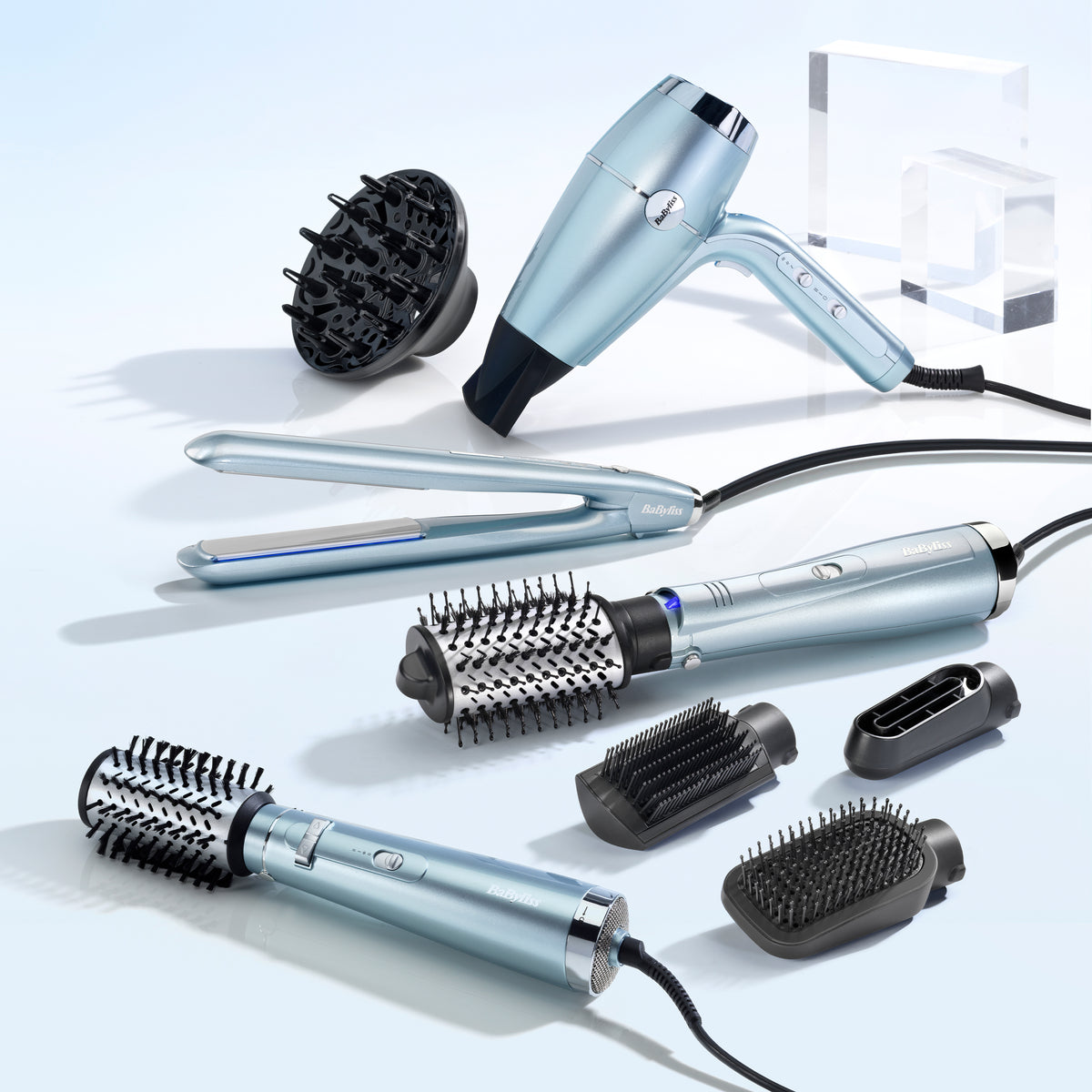 Babyliss AS774E Hydro-Fusion 4-in-1 Hair Dryer Brush ilmakiharrin