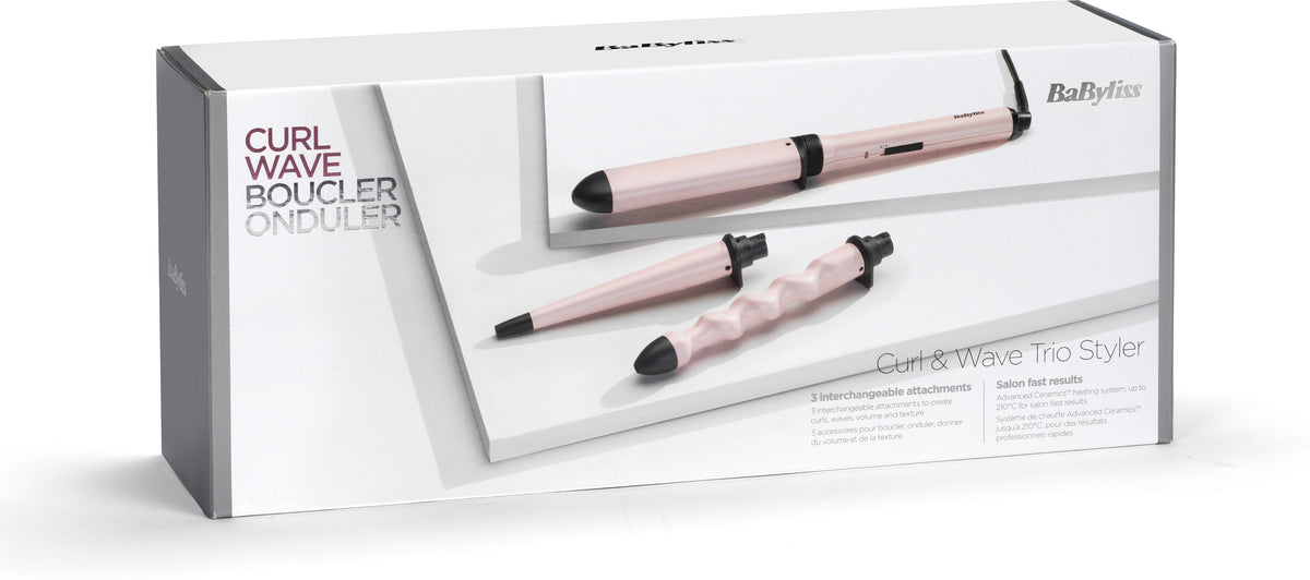 Babyliss MS750E Curl & Wave Trio kiharrin