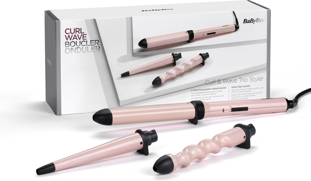 Babyliss MS750E Curl & Wave Trio kiharrin