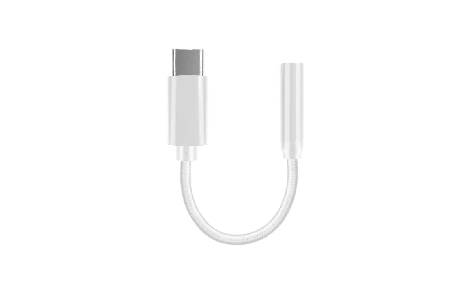 Fuj:tech USB-C - 3.5mm -audioadapteri, valkoinen